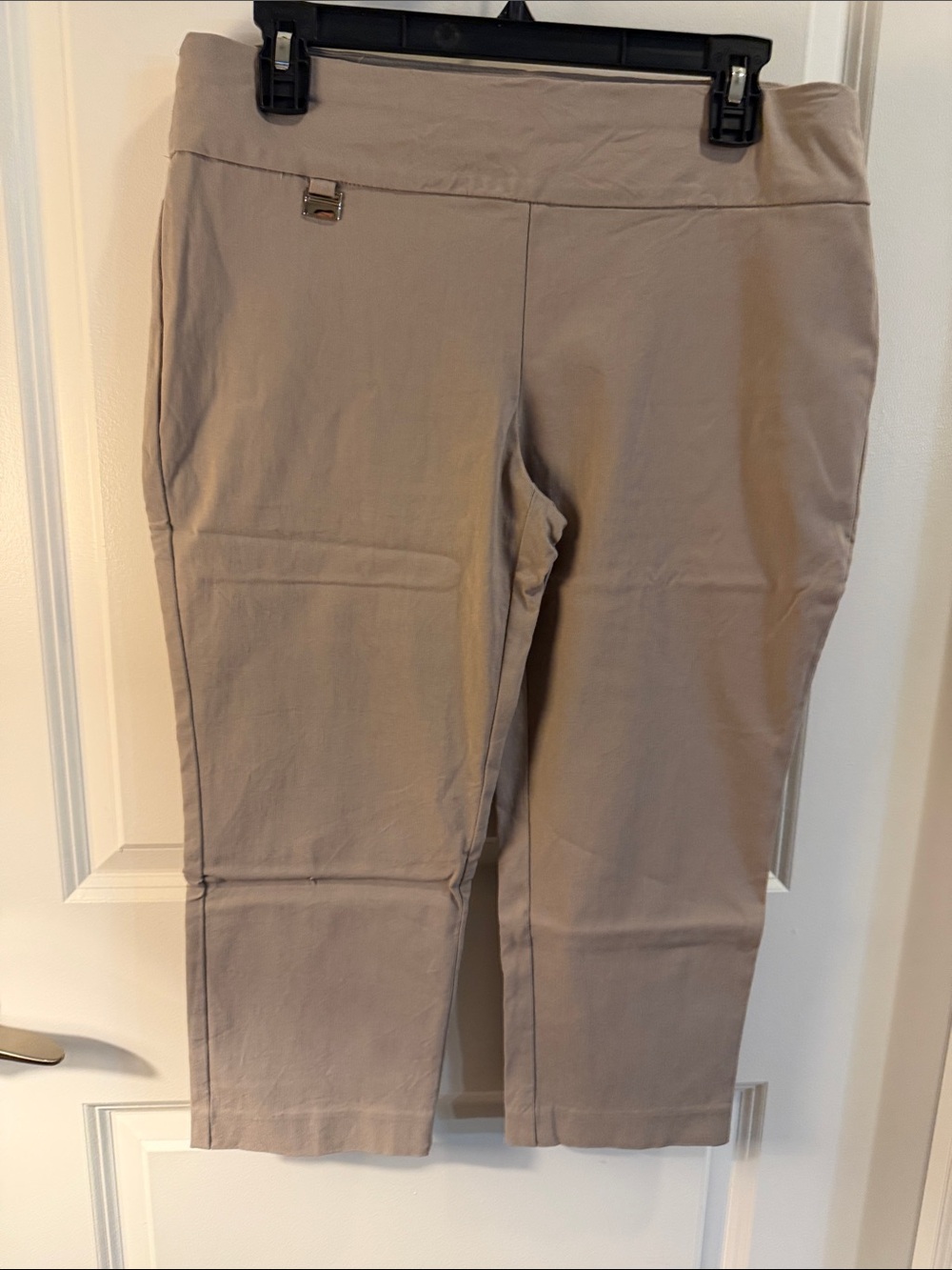 Alfani Cropped Pull-On Pants in Beige Taupe